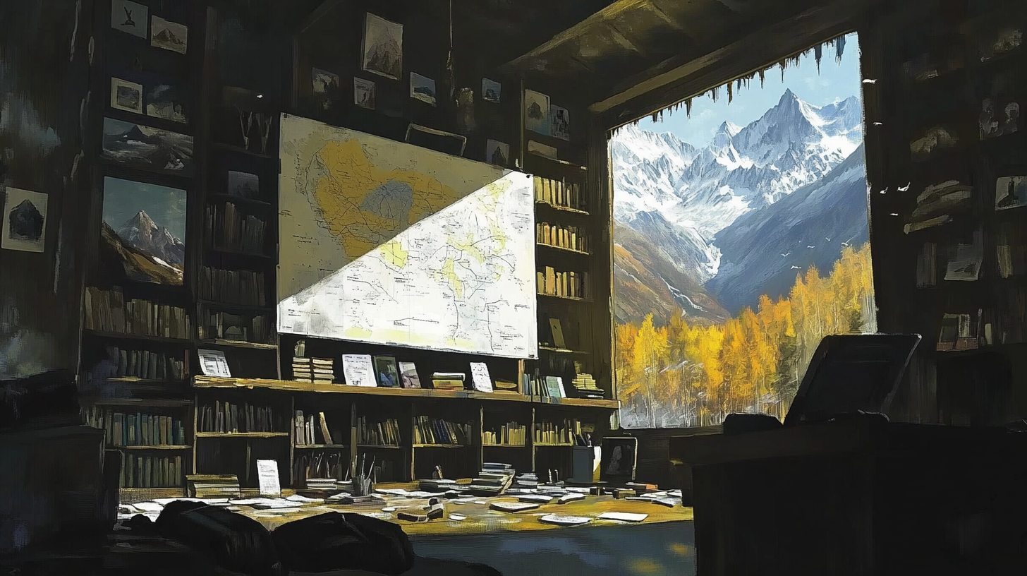 zhoya.yao_Atmospheric_oil_painting_interior_of_an_explorers_s_5be0170e-e06e-452a-b22b-83ec6148351a_3.png