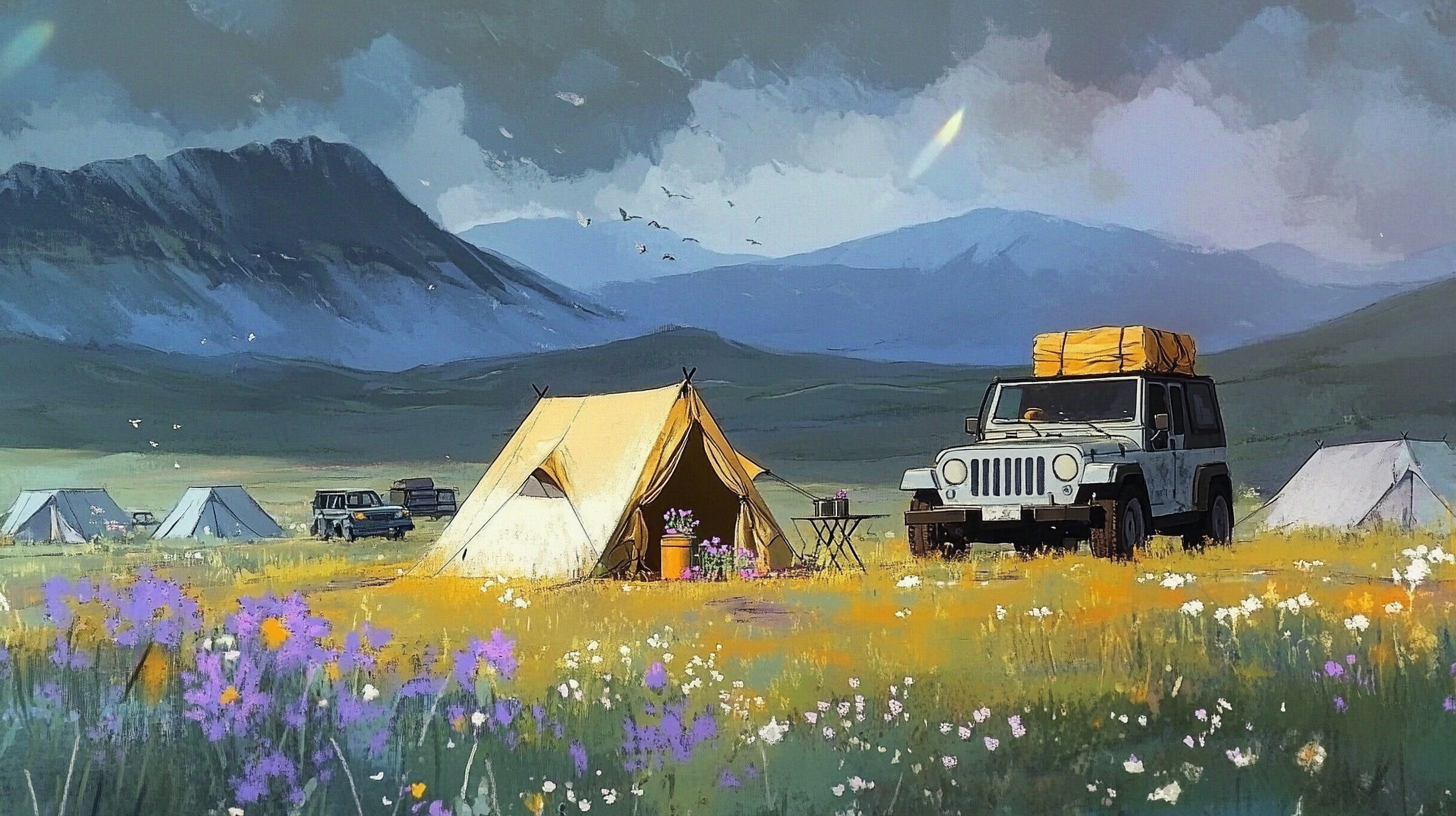 zhoya.yao_Tender_oil_painting_simple_expedition_tent_at_dusk__e854fc2f-eb92-4c54-90fb-28a0fd152363_3.png