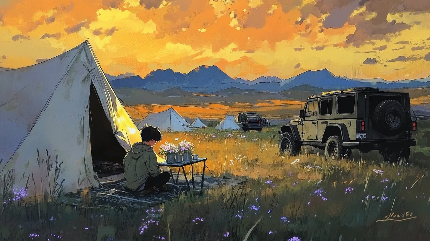 zhoya.yao_Tender_oil_painting_simple_expedition_tent_at_dusk__647b4613-d306-477a-8955-fdc6606d75da_3.png