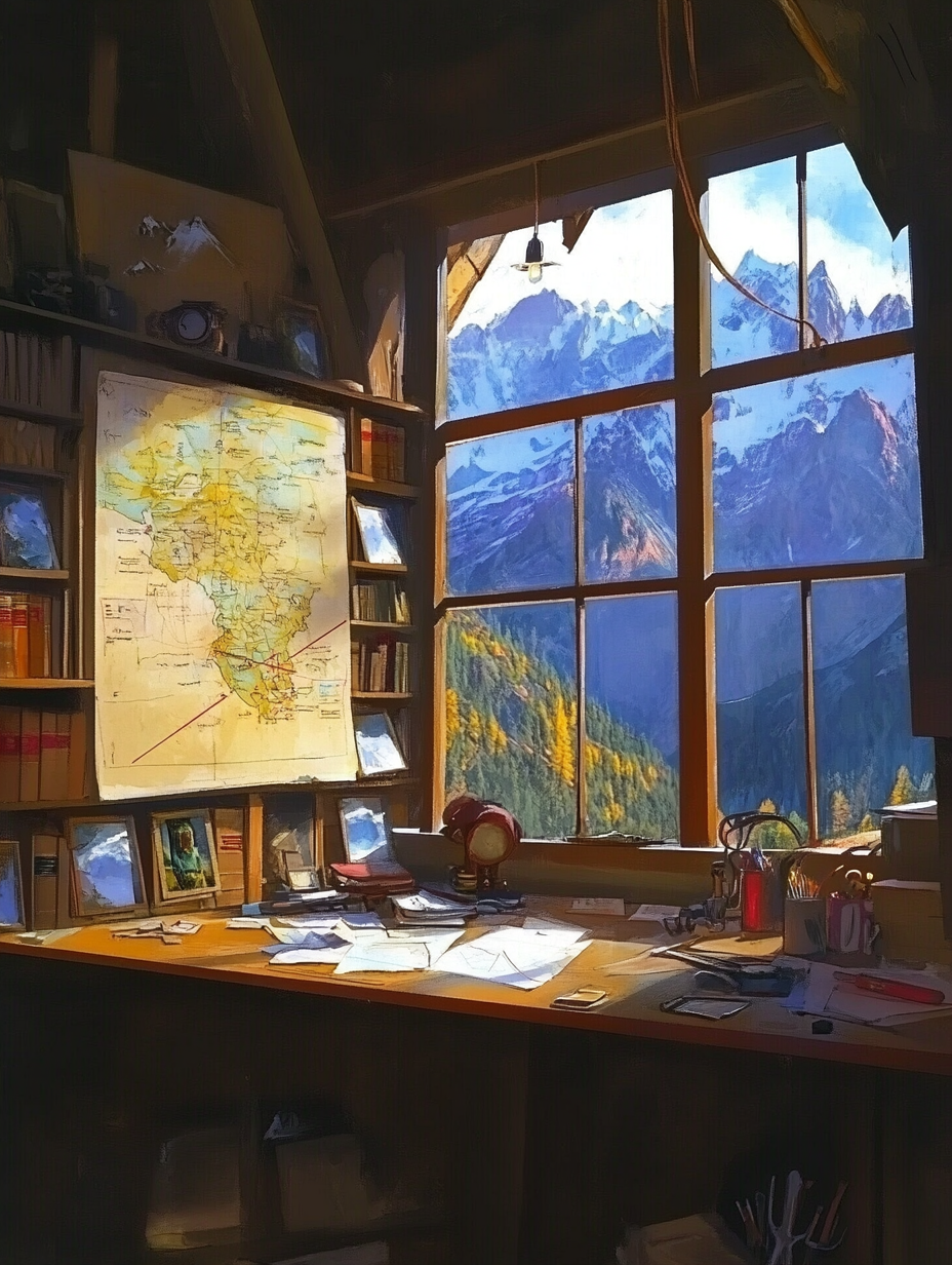 zhoya.yao_Atmospheric_oil_painting_interior_of_an_explorers_s_831d2c40-5d2c-44d9-a64a-223ae0cf8a69_3.png