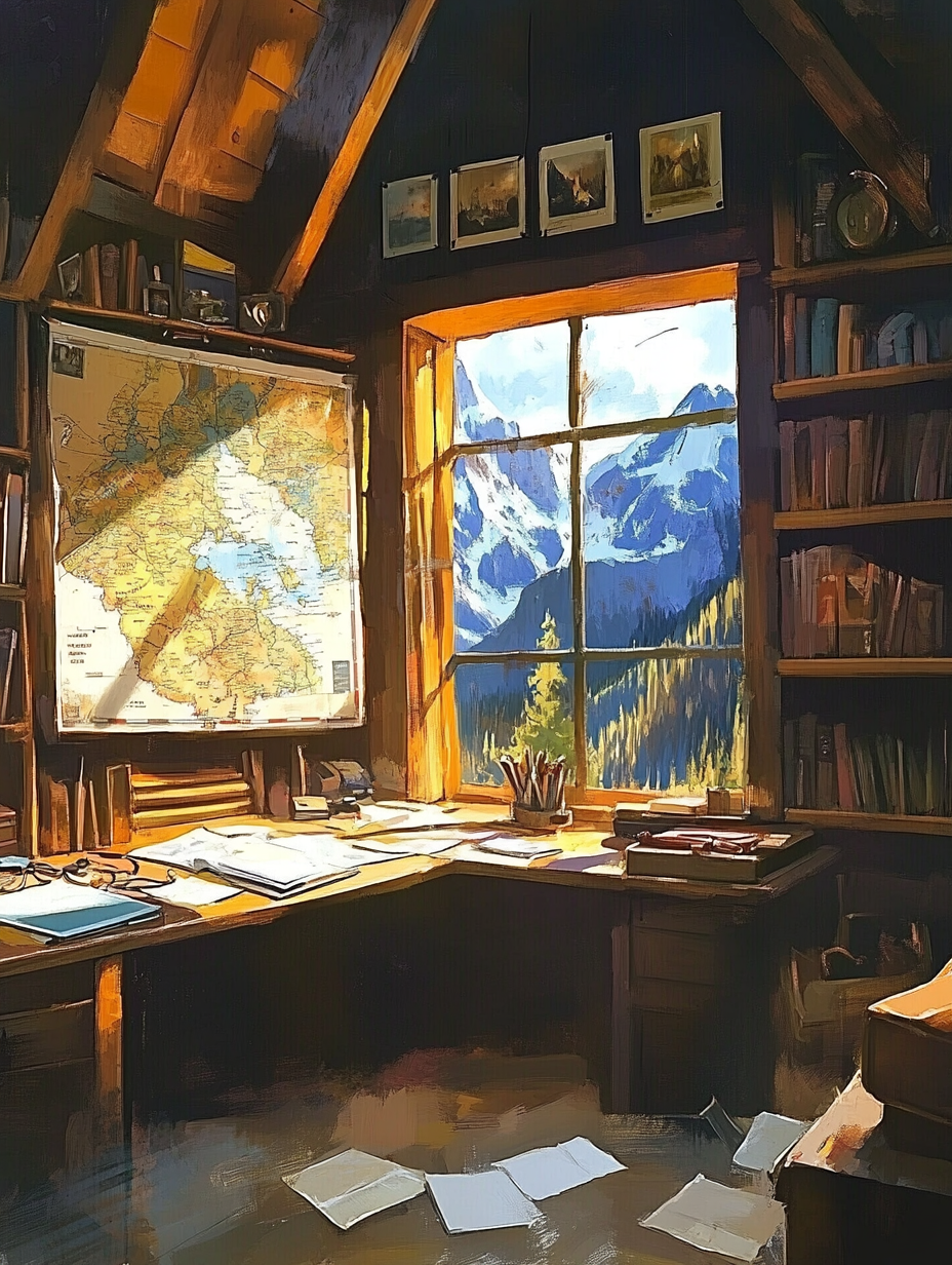 zhoya.yao_Atmospheric_oil_painting_interior_of_an_explorers_s_3924f0d5-9263-4b14-8588-0968b5cca207_0.png