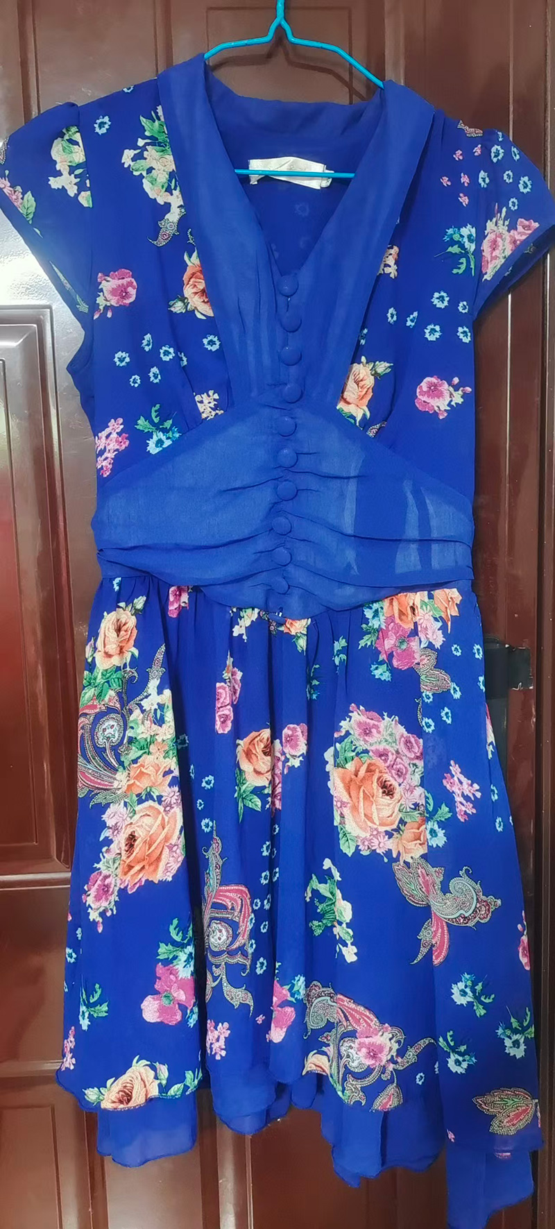 网纱蓝色连衣裙衣服.jpg